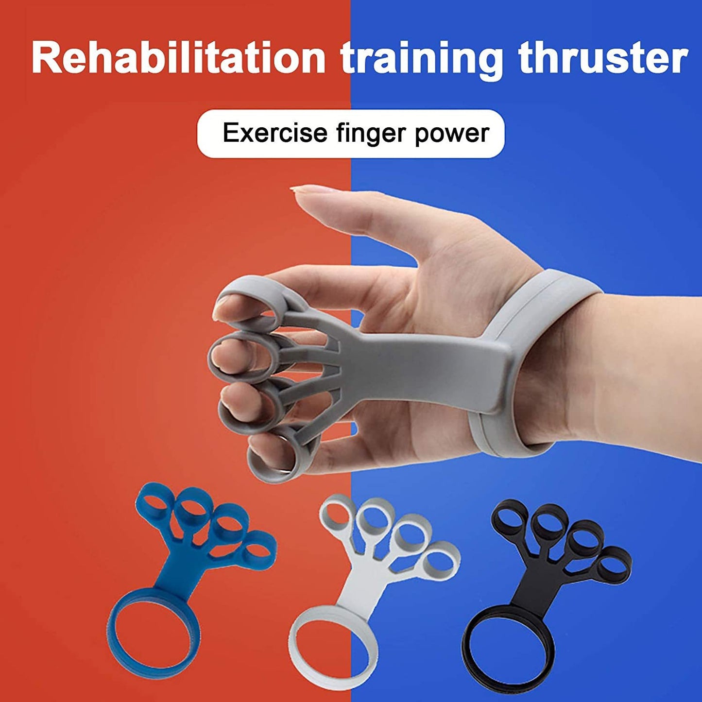 Silicone grip trainer: strengthen, rehabilitate, and relieve hand pain effortlessly. - The Ascend